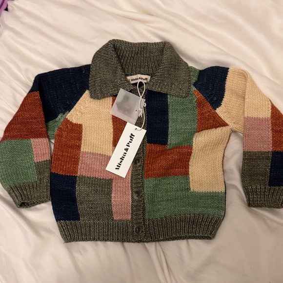 Misha And Puff Other - Misha And Puff Multicolor Patchwork Kids Sweater